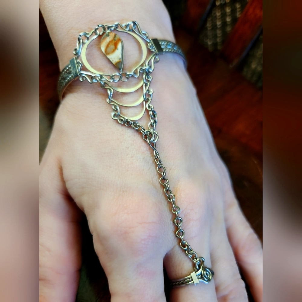 Sterling silver ring/bracelet - adjustable